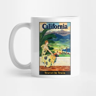 Vintage Travel Poster USACalifornia this summer Mug